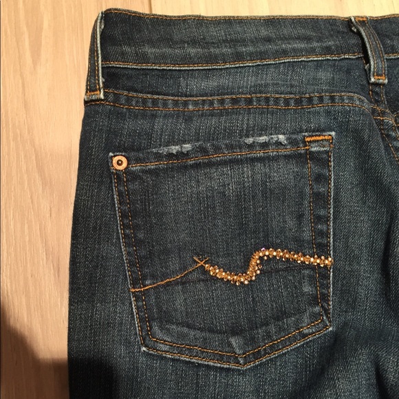 Seven for All Man Kind sparkle pocket HOT denim 28 - Picture 2 of 11